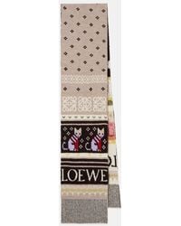 Loewe - X Louis Wain Fair Isle Wool-Blend Scarf - Lyst