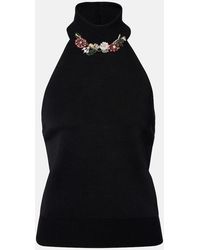 Givenchy - Embellished Halterneck Top - Lyst