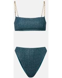 Oséree - Lumiere O Chain Lame Bikini - Lyst