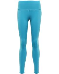 Mujer Ropa de Pantalones pantalones de vestir y chinos Pantalones bootcut Airbrush de tiro alto de Alo Yoga de color Azul 