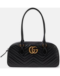 Gucci - GG Marmont Medium Leather Shoulder Bag - Lyst