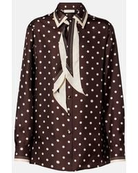 Zimmermann - Polka-Dot Silk Shirt - Lyst