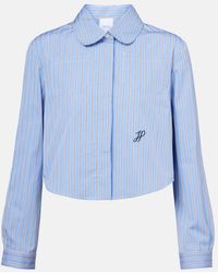 Patou - Bengal Stripe Cropped Poplin Shirt - Lyst