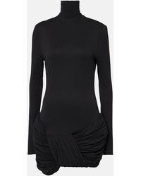 Magda Butrym - Ruched Silk-Blend Minidress - Lyst
