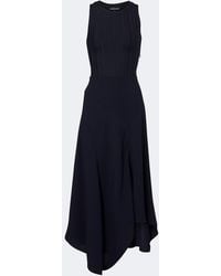 Veronica Beard - Thalissa Draped Ribbed-Knit Midi Dress - Lyst