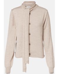 Lemaire - Cardigan Aus Einem Wollgemisch - Lyst