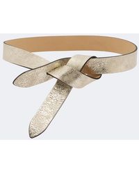 Isabel Marant - Lecce Metallic Leather Belt - Lyst