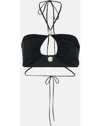 Magda Butrym - Beaded Bandeau Bikini Top - Lyst