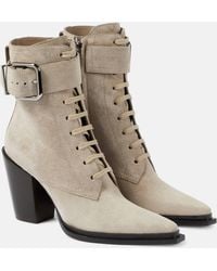 Jimmy Choo - Myos Suede Ankle Boots - Lyst