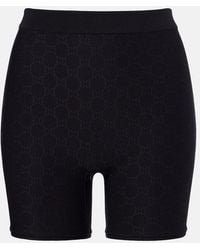 Gucci - Gg Jersey Jacquard Biker Shorts - Lyst