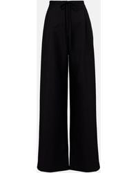 Rohe - Wool And Mohair Wide-Leg Pants - Lyst