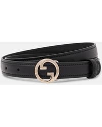 Gucci - Blondie Interlocking G Leather Belt - Lyst