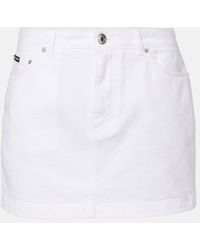 Dolce & Gabbana - Denim Miniskirt - Lyst