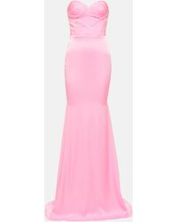 Alex Perry - Barkley Strapless Satin Crepe Gown - Lyst