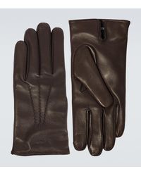 Giorgio Armani - Cashmere-Lined Leather Gloves - Lyst