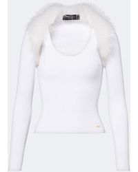 Gucci - Ribbed-Knit Shrug And Tank Top Set - Lyst