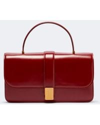 KHAITE - Blake Medium Leather Top-Handle Bag - Lyst