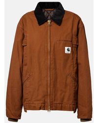 Sacai - X Carhartt Chaqueta Acolchada De Lona De Algodon - Lyst