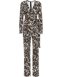 Diane von Furstenberg Jumpsuit Melinda aus Seidenjersey - Schwarz