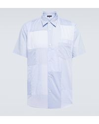 Comme des Garçons - Comme Des Garcons Homme Patchwork Striped Cotton Shirt - Lyst