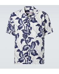 Orlebar Brown - Maitan Floral Linen Bowling Shirt - Lyst