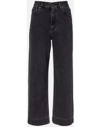 Chloé - Jean Ample Raccourci A Taille Haute - Lyst