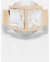 Jimmy Choo - Ring Jc Cube Mit Kristallen - Lyst