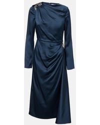 Erdem - Crystal-Embellished Satin Cady Cocktail Dress - Lyst