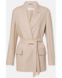 Max Mara - Randers Wool, Silk, And Cashmere Blazer - Lyst