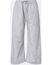 Leset - Yoshi Striped Cotton-Blend Wide-Leg Pants - Lyst