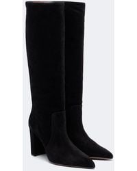 Paris Texas - Anja Suede Knee-High Boots - Lyst