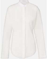 Alaïa - Cotton And Linen Shirt - Lyst