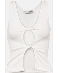 Christopher Esber - Tank top in jersey con cut-out - Lyst
