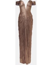 Maria Lucia Hohan - Tia Draped Off-Shoulder Corset Gown - Lyst