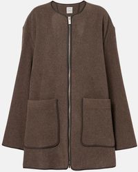 TOTEME - Felted Wool-Blend Jacket - Lyst