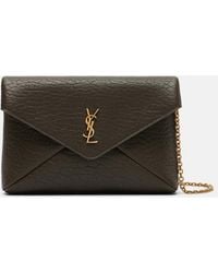 Saint Laurent - Cassandre Mini Leather Shoulder Bag - Lyst