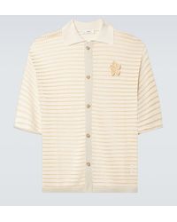 Commas - Crochet Floral-Applique Open-Knit Shirt - Lyst