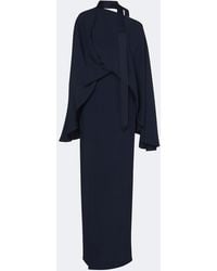 ‎Taller Marmo - Brooks Scarf-Detail Crepe Cady Gown - Lyst