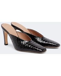 Malone Souliers - Rowe Croc-Effect Patent Leather Mules - Lyst