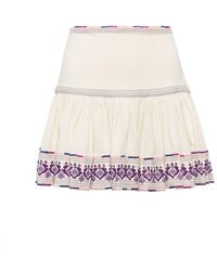 Isabel Marant - Minifalda Tyruss de algodon bordada - Lyst