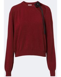 Ferragamo - Cutout Wool And Cashmere-Blend Sweater - Lyst