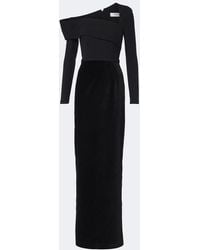 Safiyaa - One-Shoulder Crepe Gown - Lyst