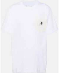 Sacai - X Carhartt Cotton Jersey T-shirt - Lyst