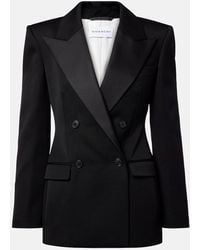 Givenchy - Blazer Cruzado De Lana Con Saten - Lyst