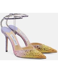 Jimmy Choo - Saeda 100 Suede Slingback Pump - Lyst
