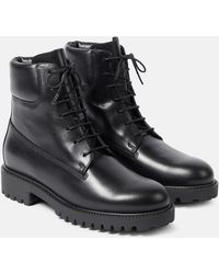 Totême - The Husky Leather Combat Boots - Lyst