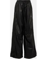 Balenciaga - Wide-leg Leather Pants - Lyst