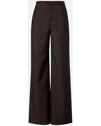 Gucci - Pinstripe Wool And Mohair Wide-Leg Pants - Lyst
