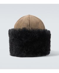 Our Legacy - Blizzard Leather And Shearling Hat - Lyst