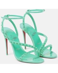 Christian Louboutin - Sandalen Mafaldina Spikes 100 Aus Lackleder - Lyst